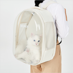 힐링타임 몽드 투명 백팩 강아지 고양이 이동가방