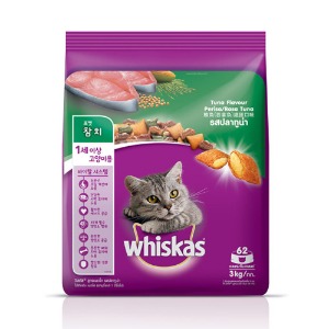위스카스 캣 포켓 고양이 사료 닭고기 1세이상 포켓 참치 3kg