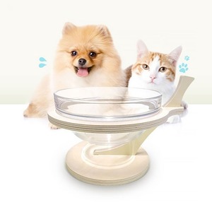 힐링타임 강아지 고양이 애플 원목 수반 물그릇 워터볼 대형